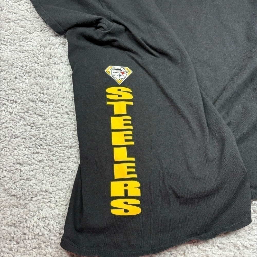 Pittsburgh Steelers Shrit Mens Large NFL Football Game Day Tee Spellout Casual - Picture 4 of 5